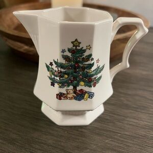 Nikko Christmas Tree Ceramic creamer